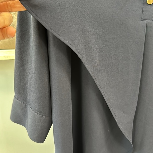 CHICO’S Modern Utility Tunic Size 1 NWT Navy Blue - Picture 4 of 8